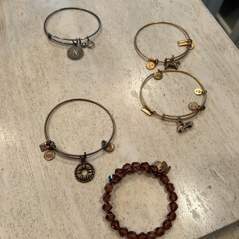 Alex and Ani Charm Bracelet Set